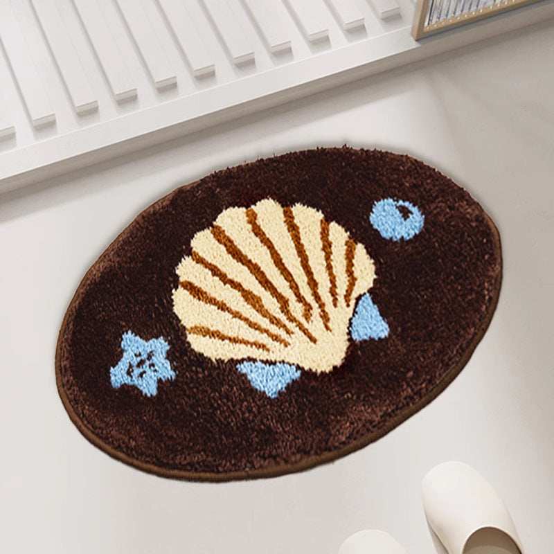 Tapis Salle de Bain Peluche Antidérapant – Imitation Cachemire