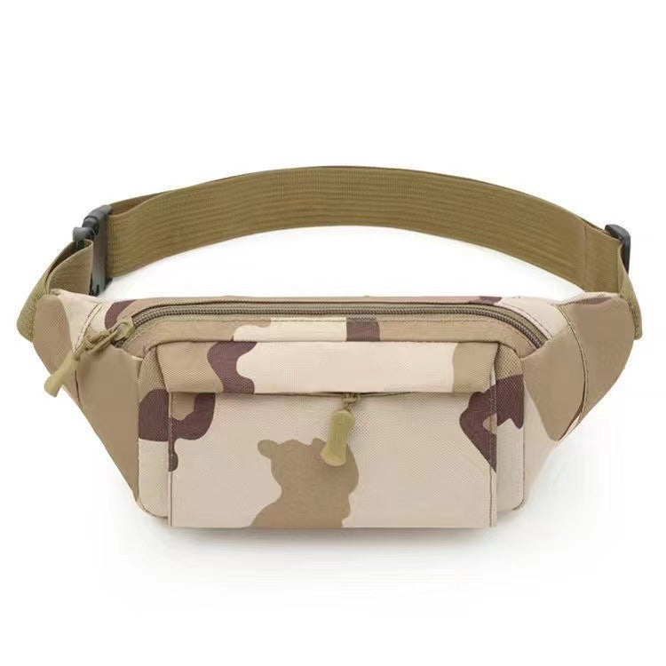 Men's waist bag mobile phone bag multifunctional sports and leisure men's bag outdoor camouflage bag