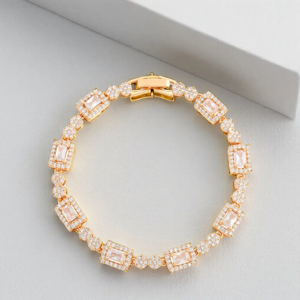 SUNNA Bracelet Plaquée Or Rose 18K