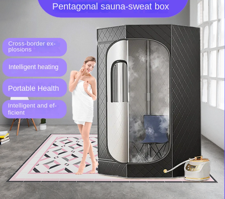 Sauna Maison Portable – Tente Vapeur 5 Faces avec Support