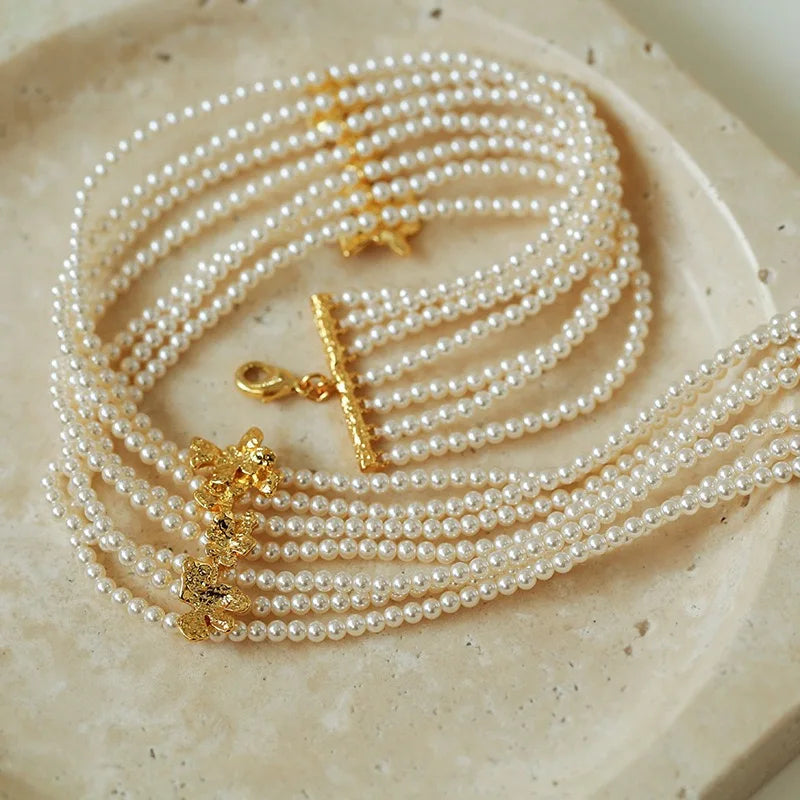 Collier Perles d'Eau Douce Vintage – Ras-de-Cou Femme