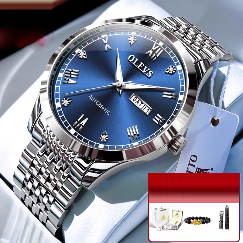 Men's Watch Men's Mechanical Watch Fully Automatic Simple Wind Waterproof Night Light Watch