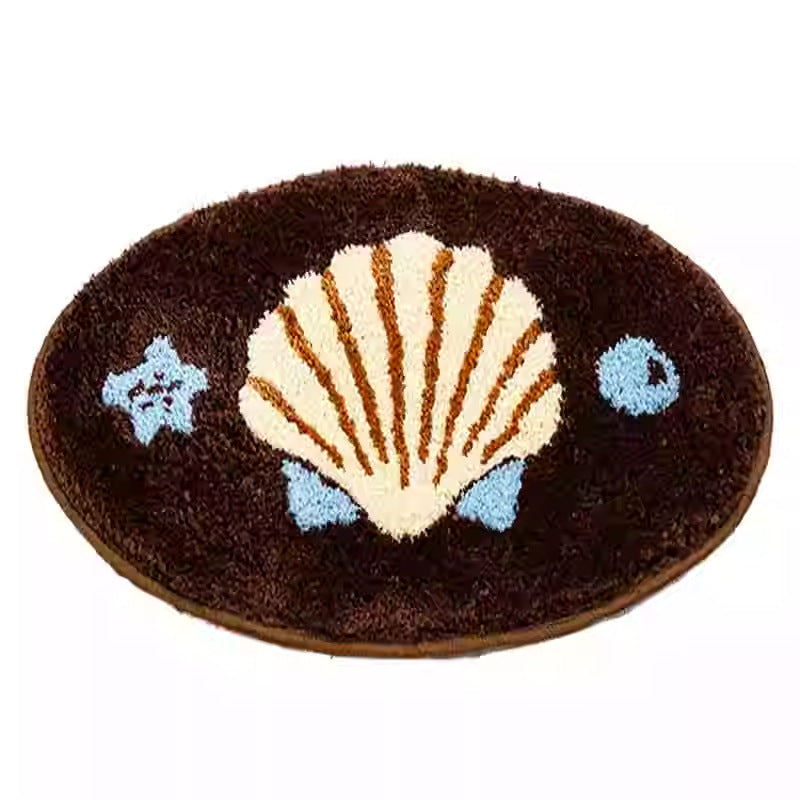 Tapis Salle de Bain Peluche Antidérapant – Imitation Cachemire