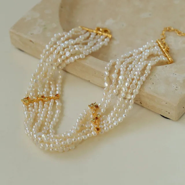 Collier Perles d'Eau Douce Vintage – Ras-de-Cou Femme