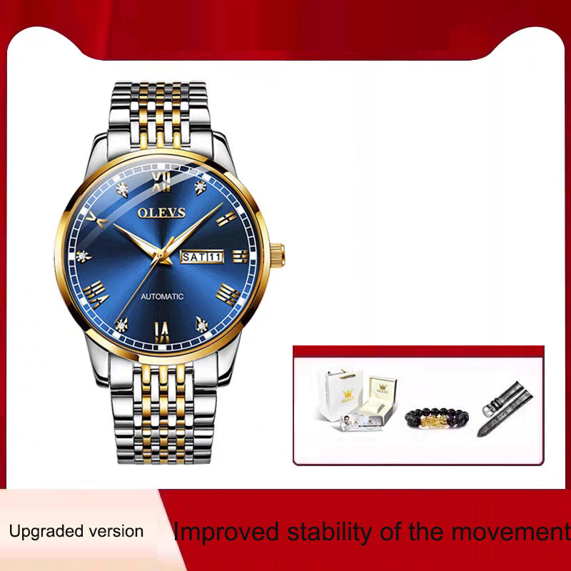 Men's Watch Men's Mechanical Watch Fully Automatic Simple Wind Waterproof Night Light Watch