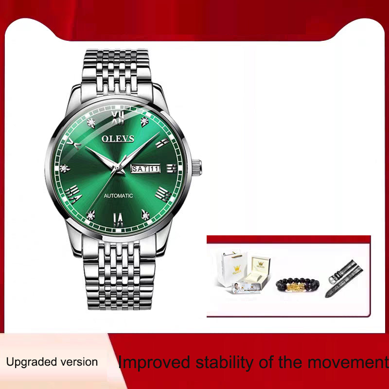 Men's Watch Men's Mechanical Watch Fully Automatic Simple Wind Waterproof Night Light Watch