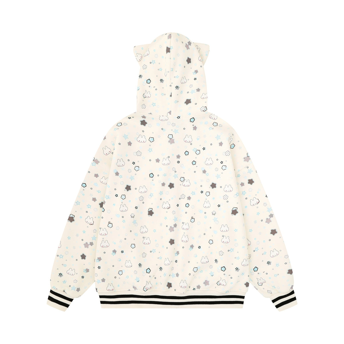 Full printed bunny design hoodie
