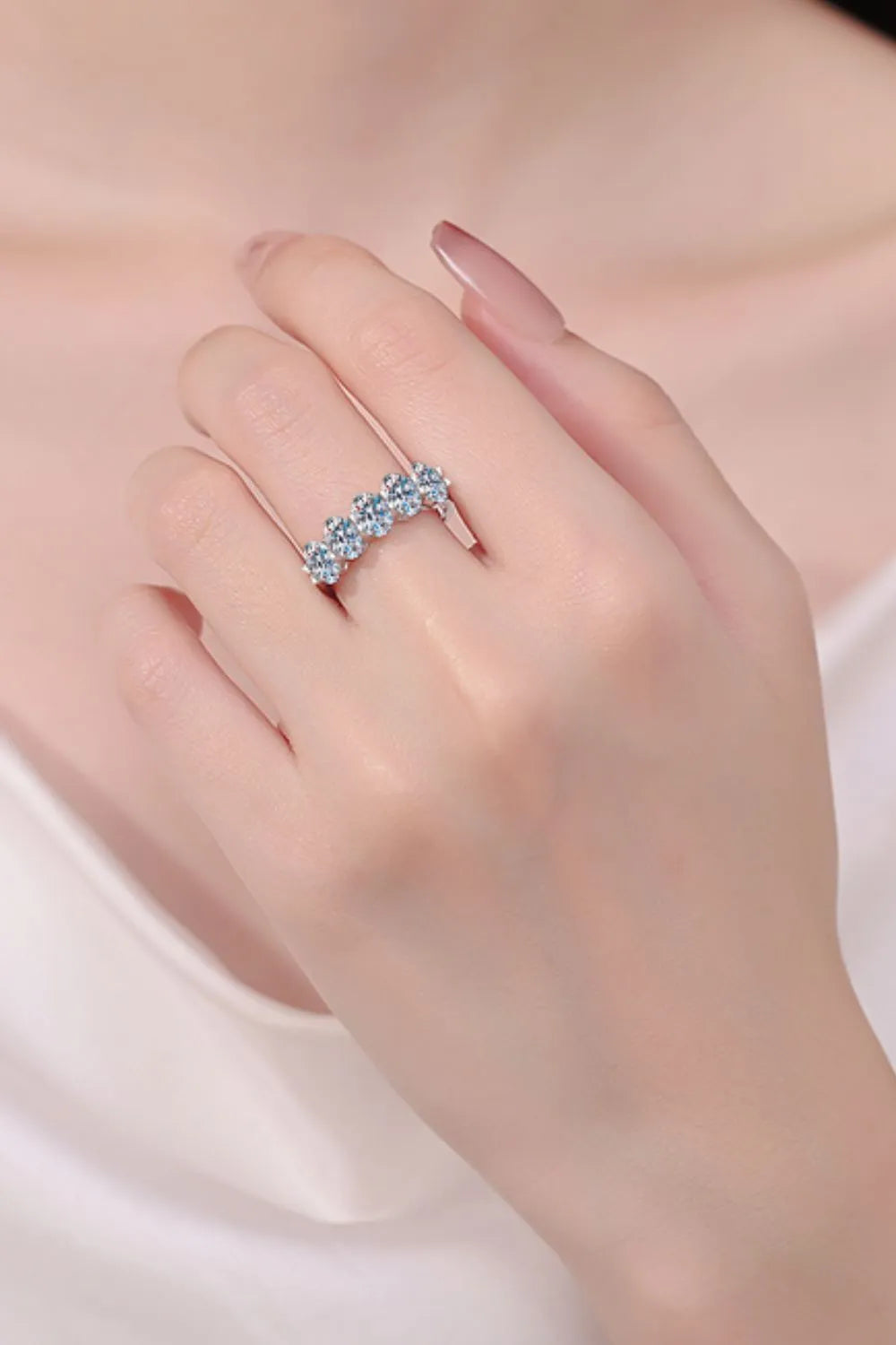 Bague Moissanite 2,5 Carats – Argent Sterling 925