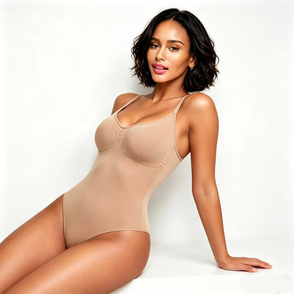 Seamless Skims Style Shapewear Cami, Sleeveless Bodycon Top with Tummy Control & Butt Lift