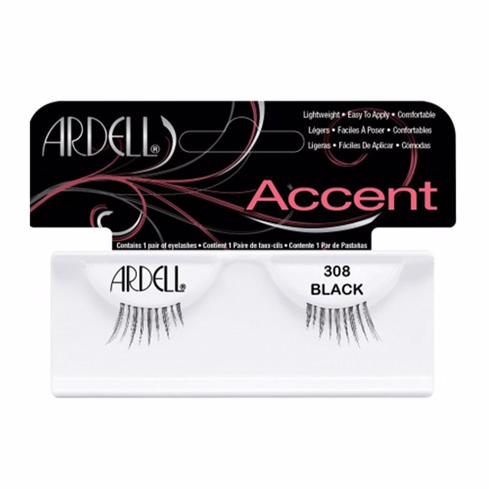 ACCENT eyelashes #308-black 1 u