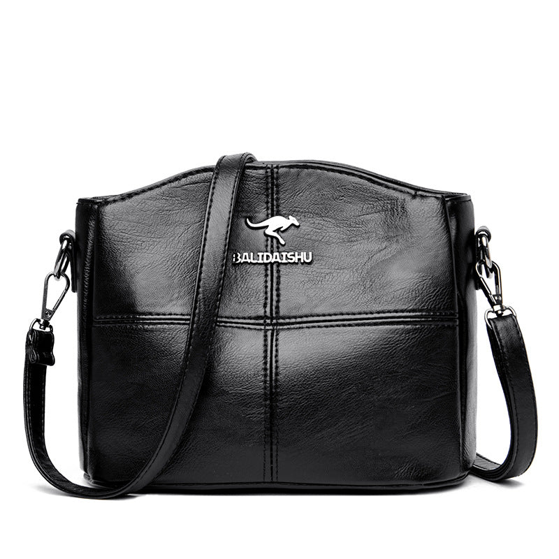 Splicing bag single shoulder crossbody bag