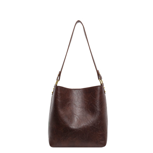 Versatile tote bag women's shoulder bag women's large capacity commuting bucket bag