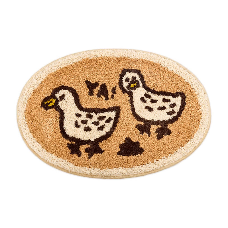 Tapis Salle de Bain Peluche Antidérapant – Imitation Cachemire