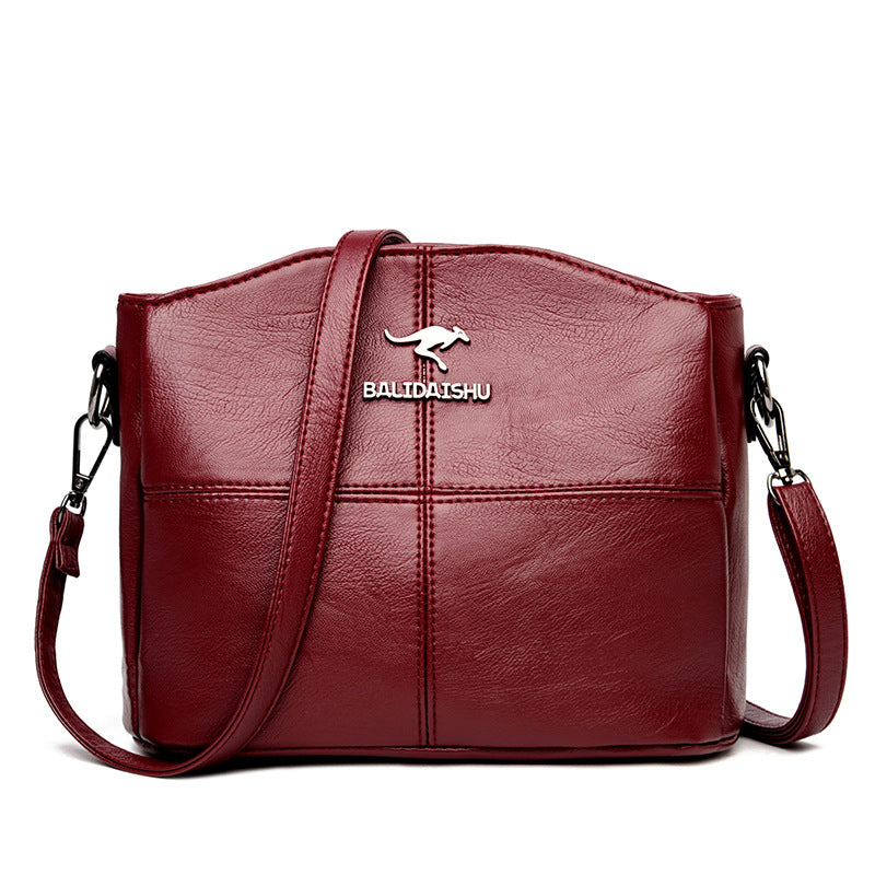 Splicing bag single shoulder crossbody bag