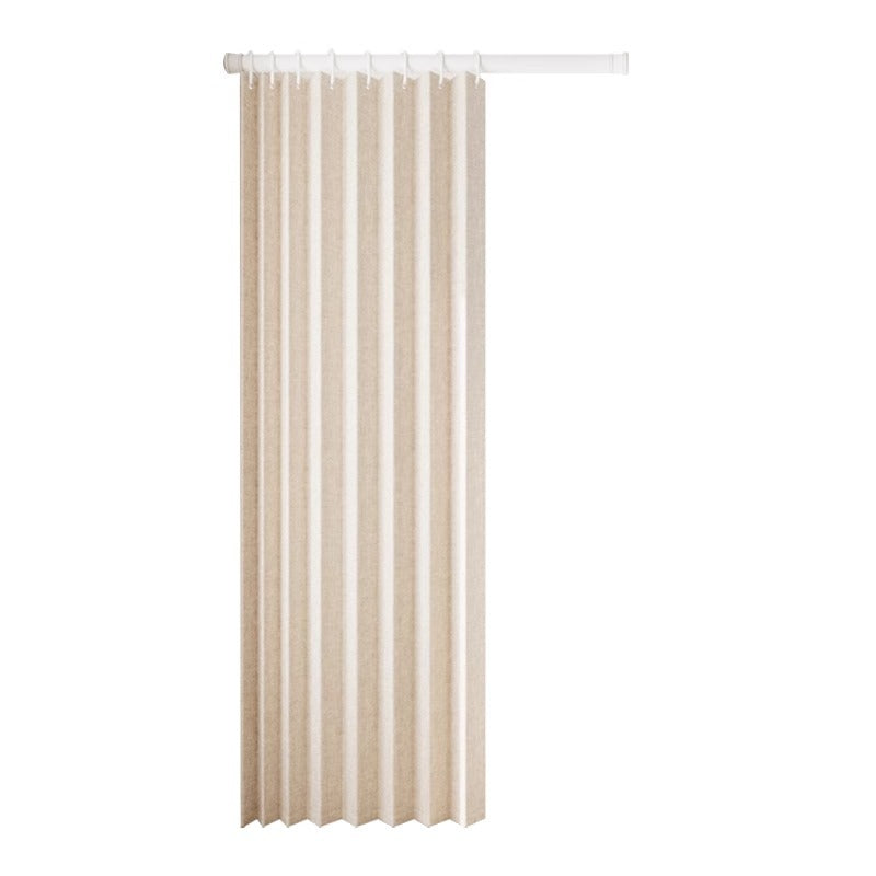 Folding door curtain without punching bathroom windproof invisible windproof thickened