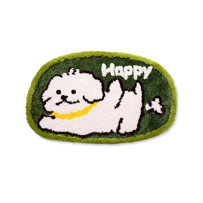 Tapis Salle de Bain Peluche Antidérapant – Imitation Cachemire