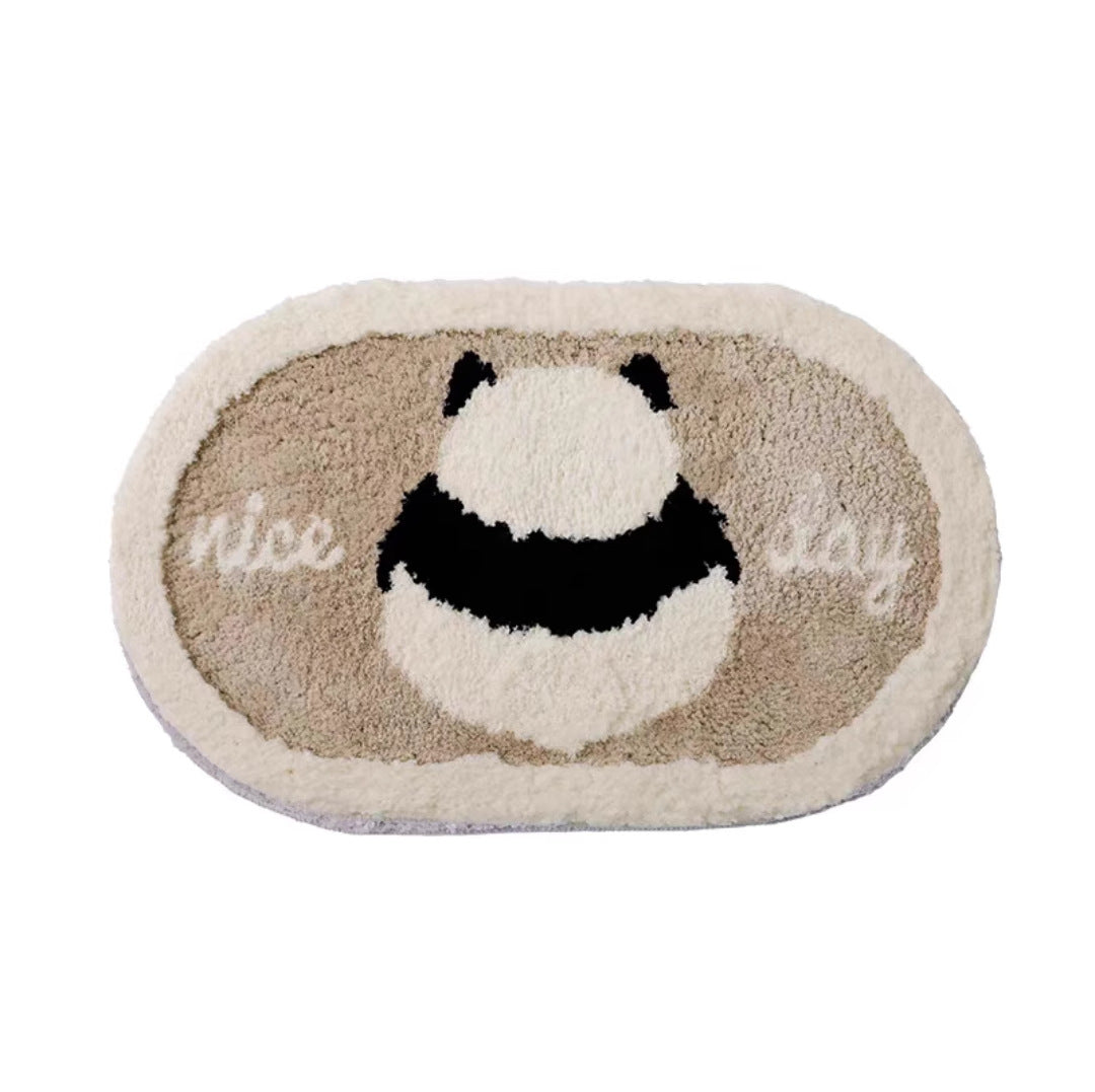 Tapis Salle de Bain Peluche Antidérapant – Imitation Cachemire