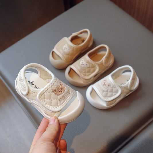 Little children's princess shoes baby shoes boys and girls toe-cap sandals infant soft sole toddler shoes