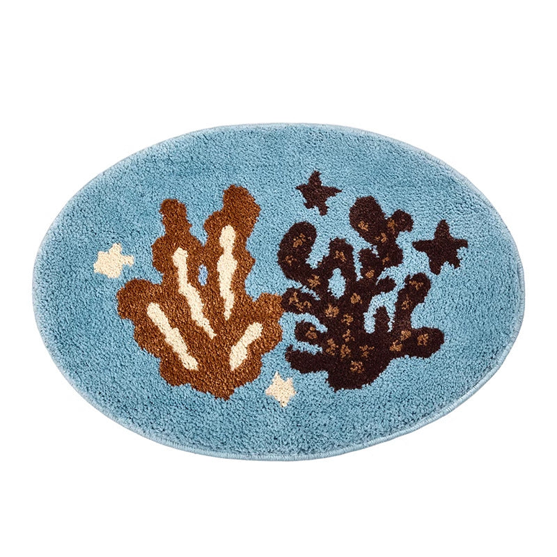 Tapis Salle de Bain Peluche Antidérapant – Imitation Cachemire
