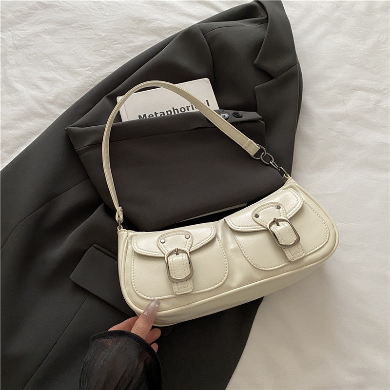 style Commute Mini Bag Simple Casual Shoulder Crossbody Square Bag Small&