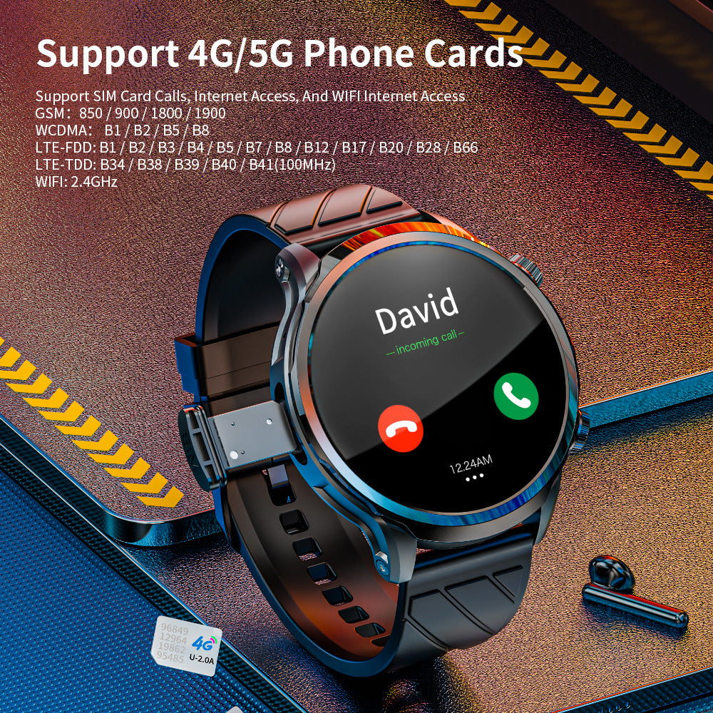 4G Smart Watch Independent Android System SIM Card Phone Watch WiFi