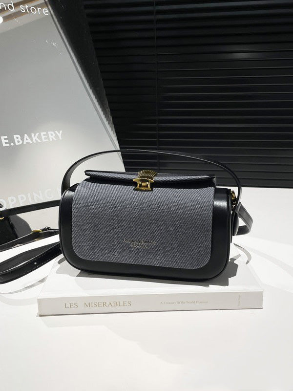 Fashionable Trendy Elegant Small Square Bag Shoulder Crossbody Bag Literary Simple Handbag Luxury Retro Box Bag Wholesale
