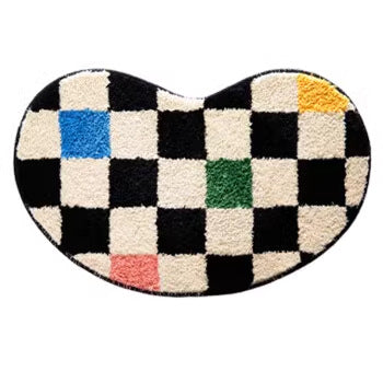 Tapis Salle de Bain Peluche Antidérapant – Imitation Cachemire