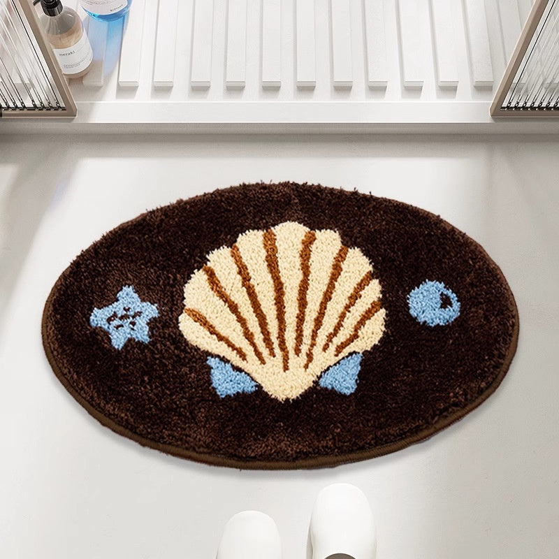 Tapis Salle de Bain Peluche Antidérapant – Imitation Cachemire