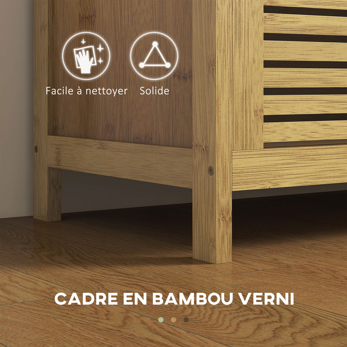 Banc de rangement avec compartiment caché sous assise pour entrée coussin et accoudoir 100 x 40 x 60 cm naturel